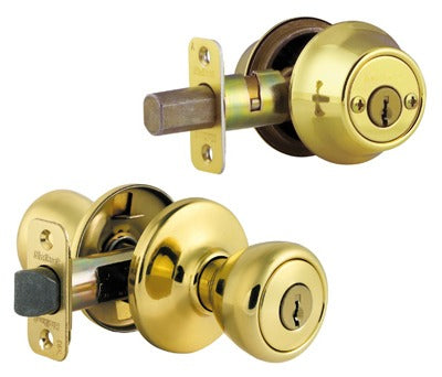 KWIKSET Kwikset 690T 3 Cp Code K6 Tylo Combo Lockset Polished Brass