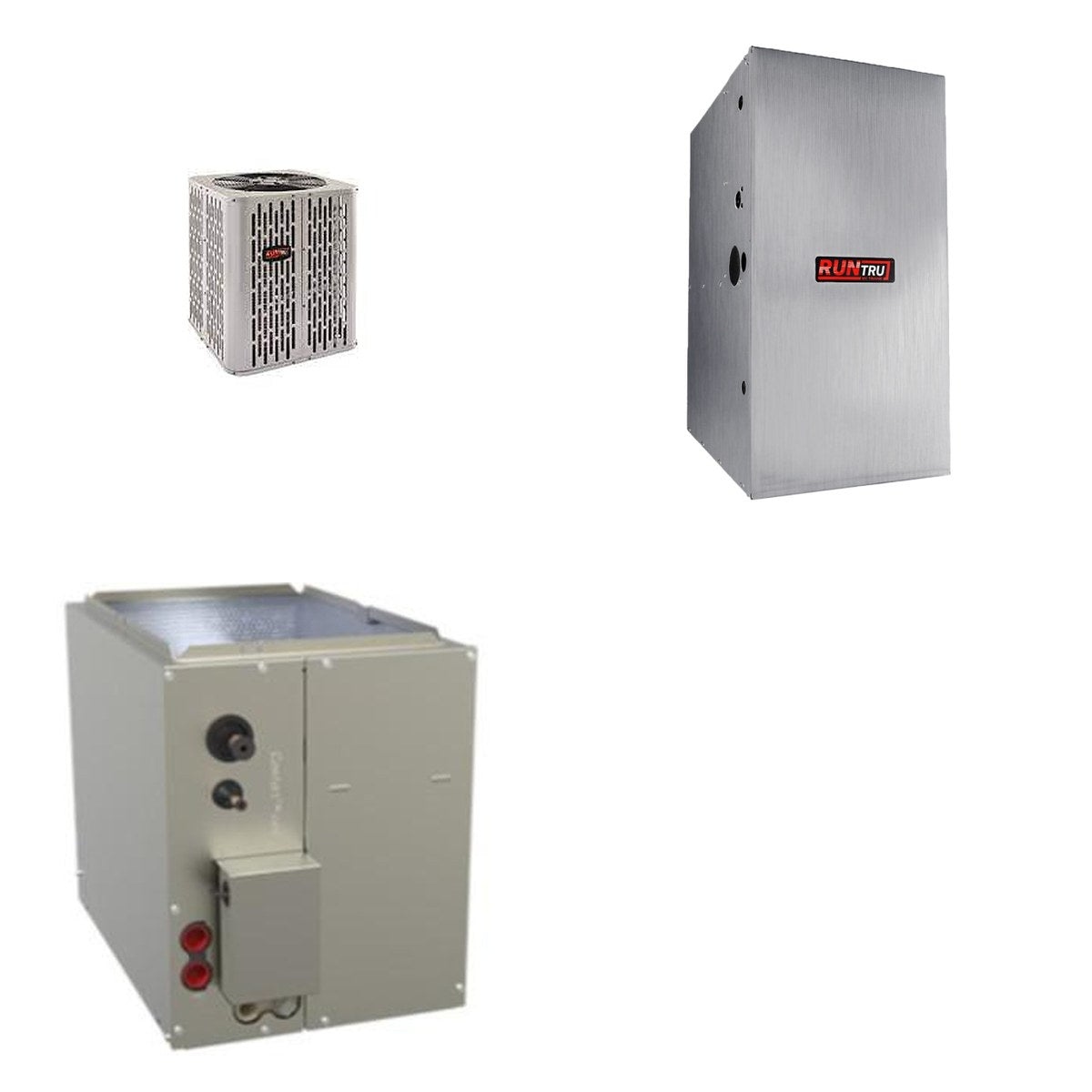 TRANE TRANE 48000 BTU R-454B 15.2 SEER2 Central Heat Pump + Furnace + Coil