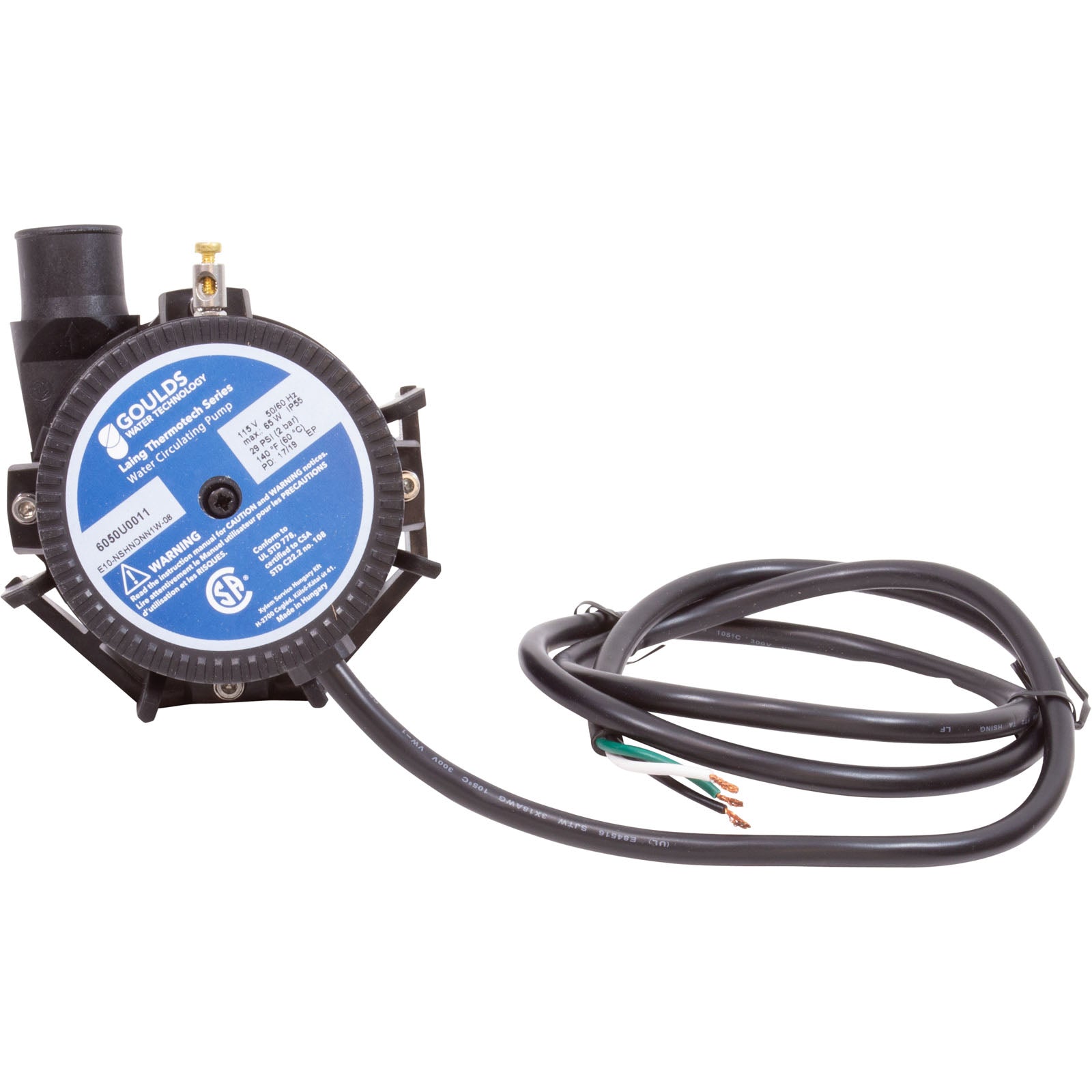 LAING THERMOTECH Laing 6050U0011 E-10 Pump 115v 4ft Cord