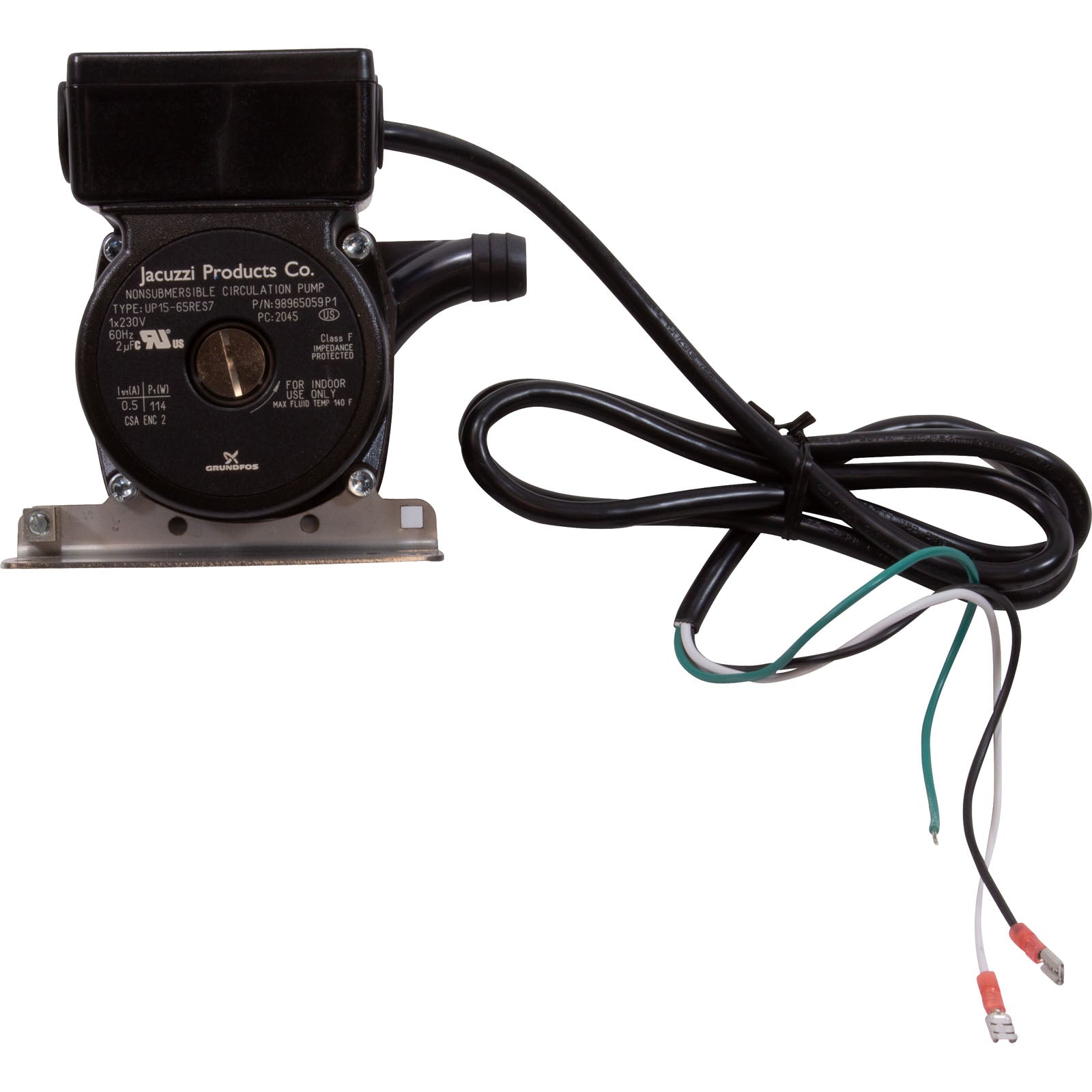 JACUZZI Jacuzzi 6000-125RK Pump Kit Circ 240 Volt