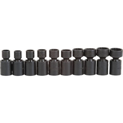 PROTO Proto J72137M Impact Socket Set 10 Pc 3/8 in Drive Metric