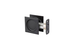 KWIKSET Kwikset 334SQT-514 Square Pocket Door Lock Matte Black