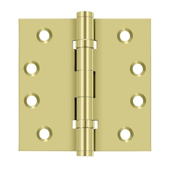 DELTANA Deltana DSB4B3 Square Hinge Ball Bearing Bright Brass