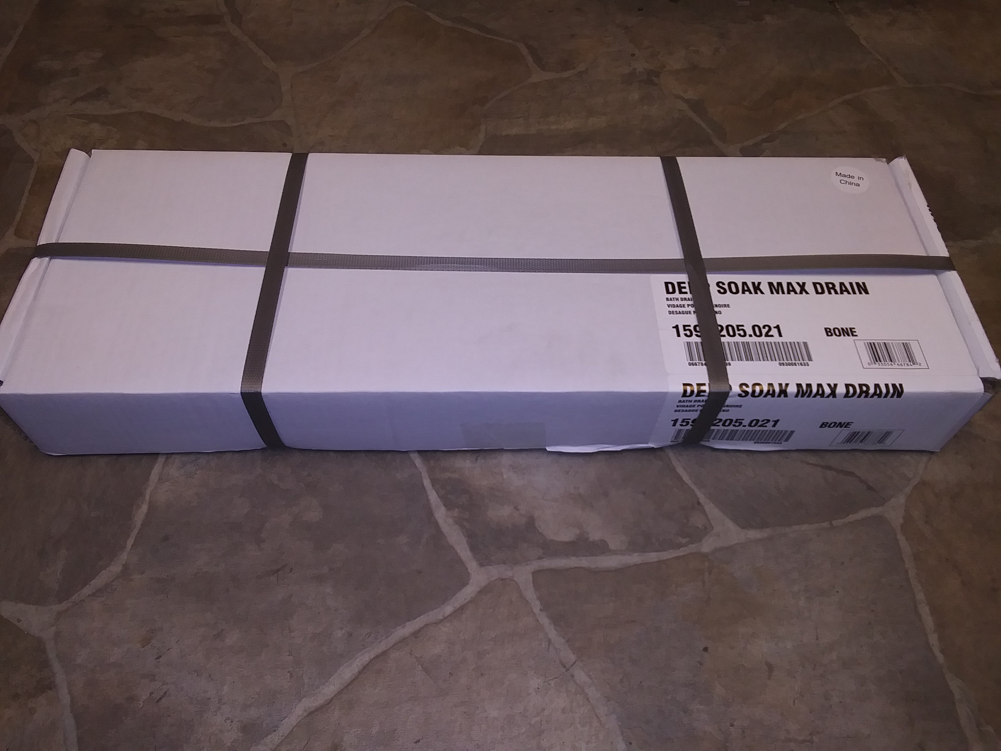 AMERICAN STANDARD American Standard 1599205.021 Evolution Deep Soak Max Drain Bone