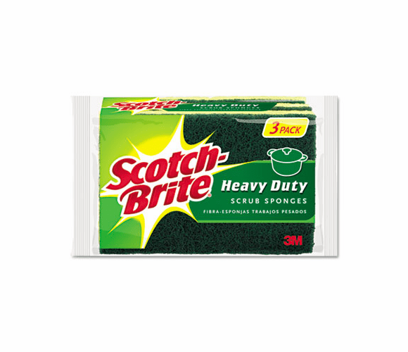 3M 3M MMMHD3 Heavy Duty Scrub Sponge Pack of 3 HD-3