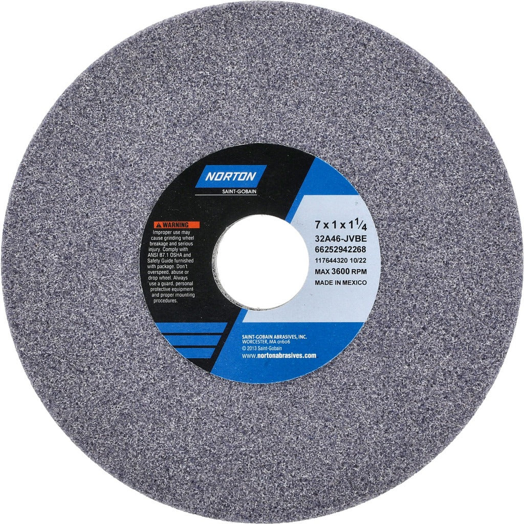 NORTON Norton 66252942268 Surface Grinding Wheel 46 Grit 7 in