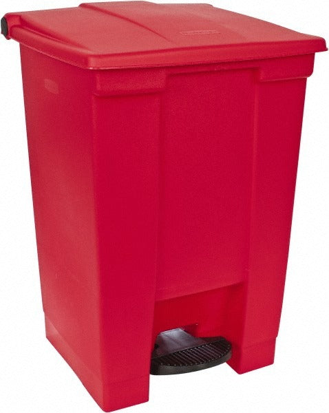RUBBERMAID Rubbermaid FG614400RED Step-on Waste Container 12 Gal Red