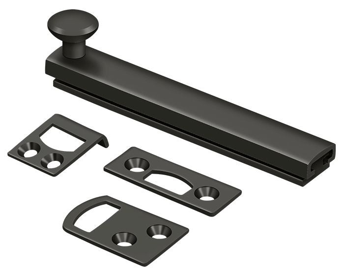 DELTANA Deltana 4SBCS10B Surface Bolt 4in Oil Rubbed Bronze