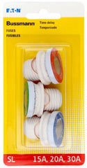 BUSSMANN Cooper Bussmann BP/SL-A Sl Plug Fuse Assorted 3 Pack