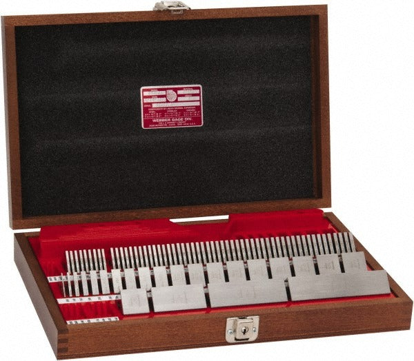 STARRETT Starrett 92844 Steel Gage Block Set Grade 0 81 Piece