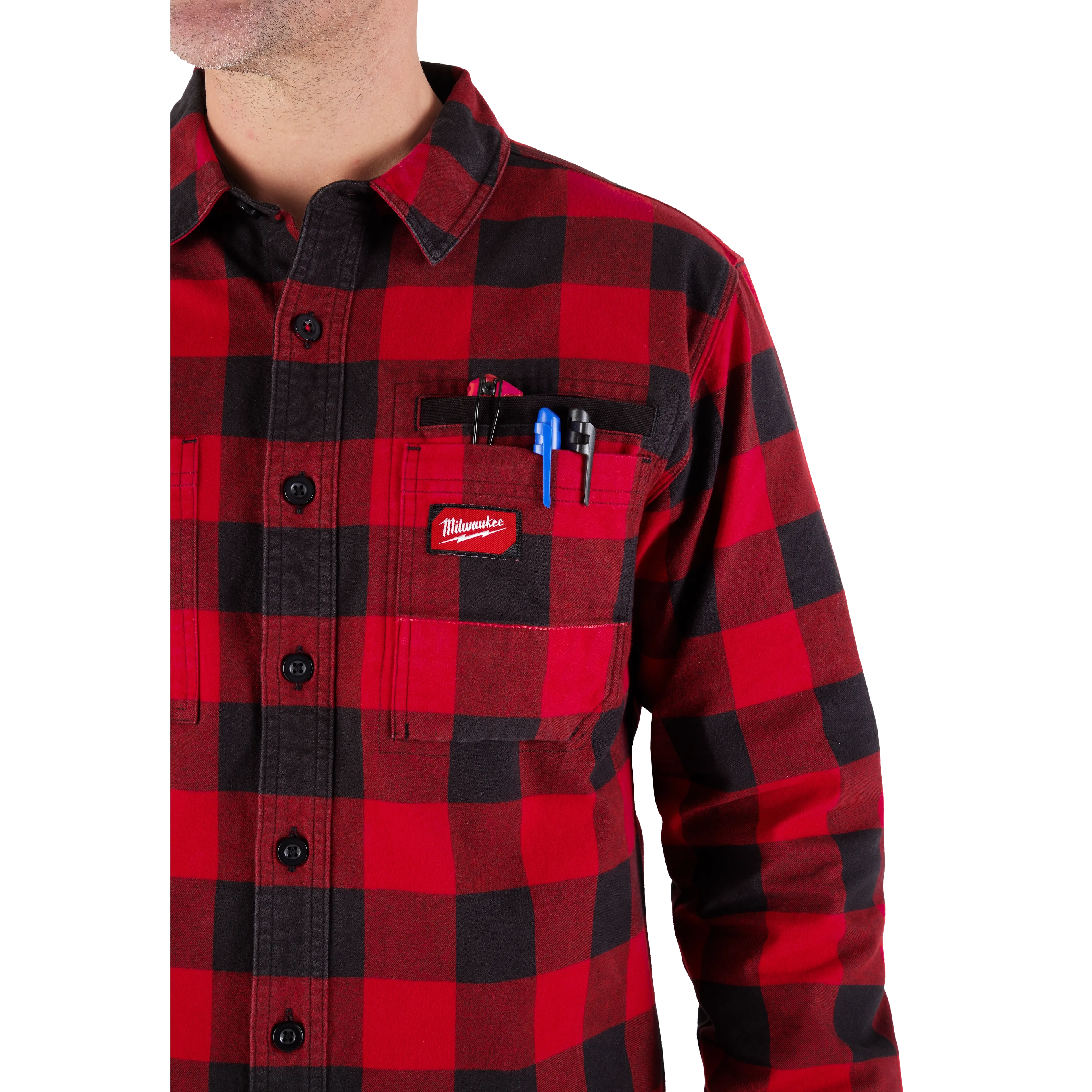 MILWAUKEE Milwaukee M551R-M Gridiron Flannel Shirt Medium (M) M551R-M
