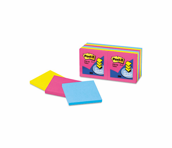 3M 3M MMMR33012AN Post-it Pop-Up Refill Notes 3 x 3 (12 Pads/1200 Sheets) R330-12AN