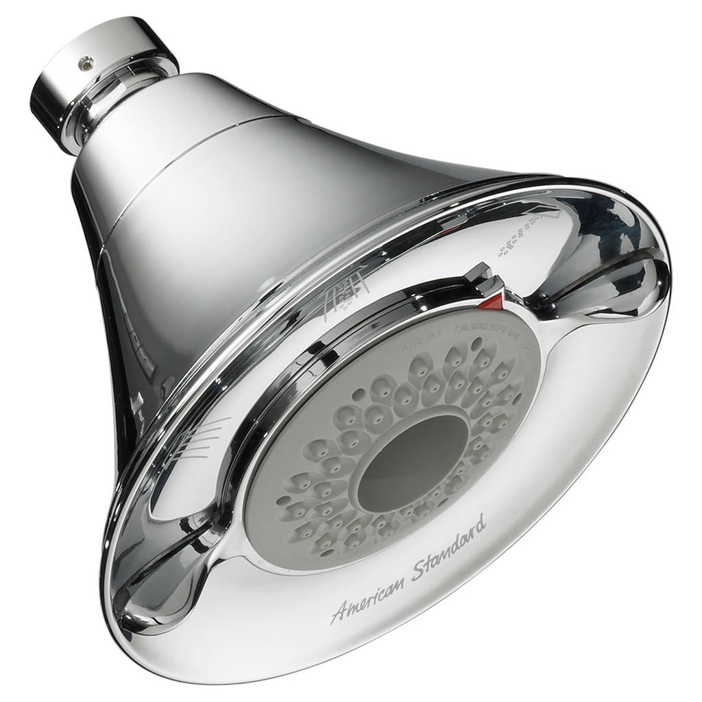AMERICAN STANDARD AMERICAN STANDARD 1660718.002 FLOWISE CHROME VANDAL RESISTANT WATER-SAVING 3 FUNCTION SHOWERHEAD