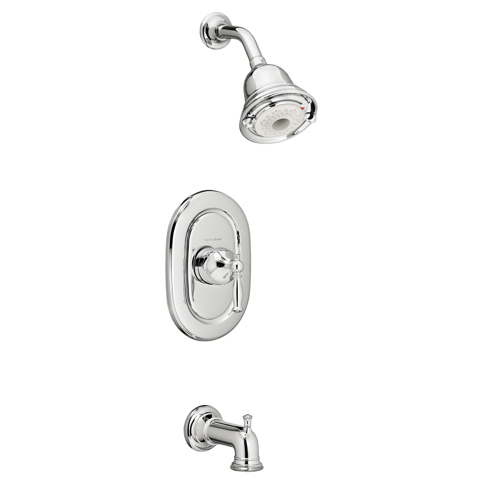 AMERICAN STANDARD American Standard T440508.295 Quentin Brushed Nickel Pressure Balanced Bath & Shower Trim Kit