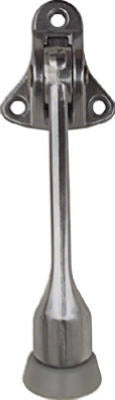 NATIONAL HARDWARE National Mfg N273-532 Kick Down Door Stop Satin Chrome 4 in