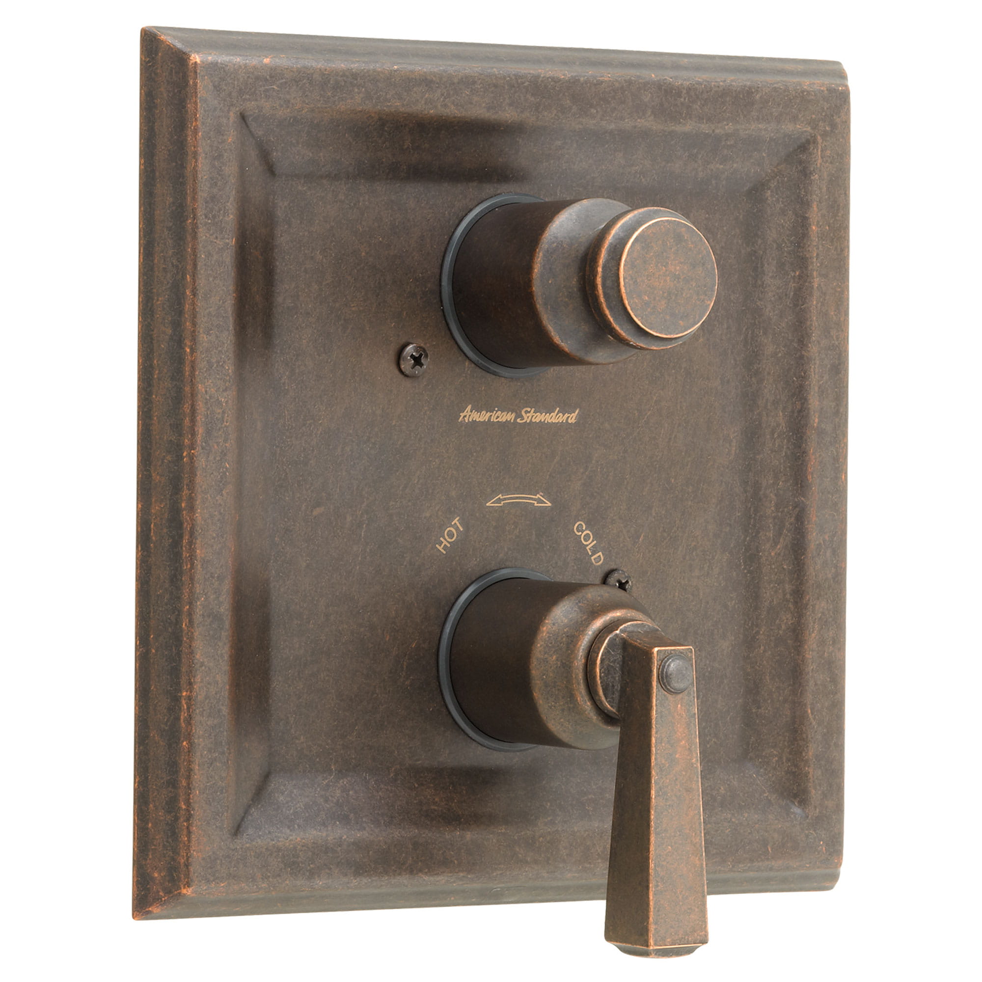 AMERICAN STANDARD American Standard T555740.224 Townsquare 2 Handle Thermostatic Valve Trim Oil Rubbed Bronze