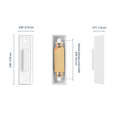 HEATH ZENITH Heath Zenith 18000092 Wired Pushbutton Doorbell (3 in H x 7/8 in W x 3/4 in D)