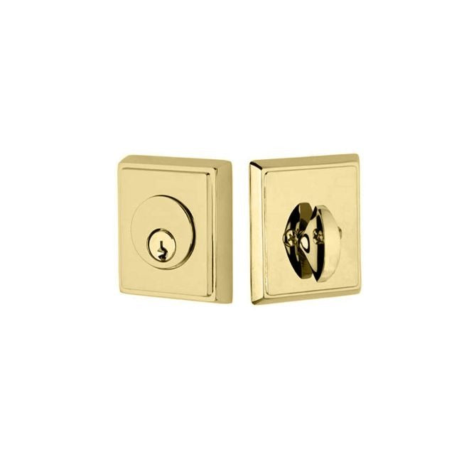 EMTEK Emtek 8468US4 Rectangular Single Cylinder Deadbolt Satin Brass