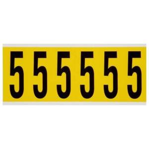 BRADY Brady 3450-5 3 in vinyl number label (card of 6)