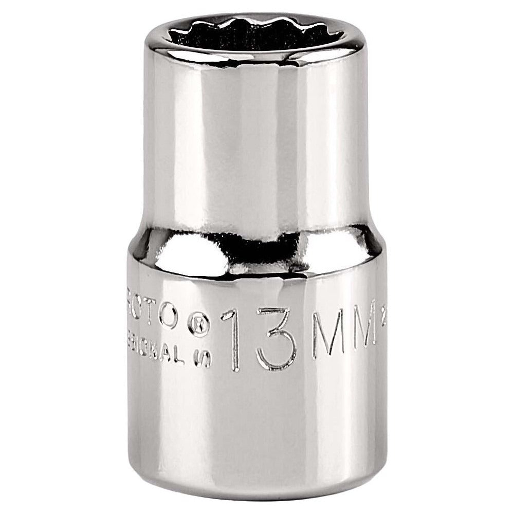 PROTO Proto J5413M 13mm 12-point Hand Socket 1/2 Drive