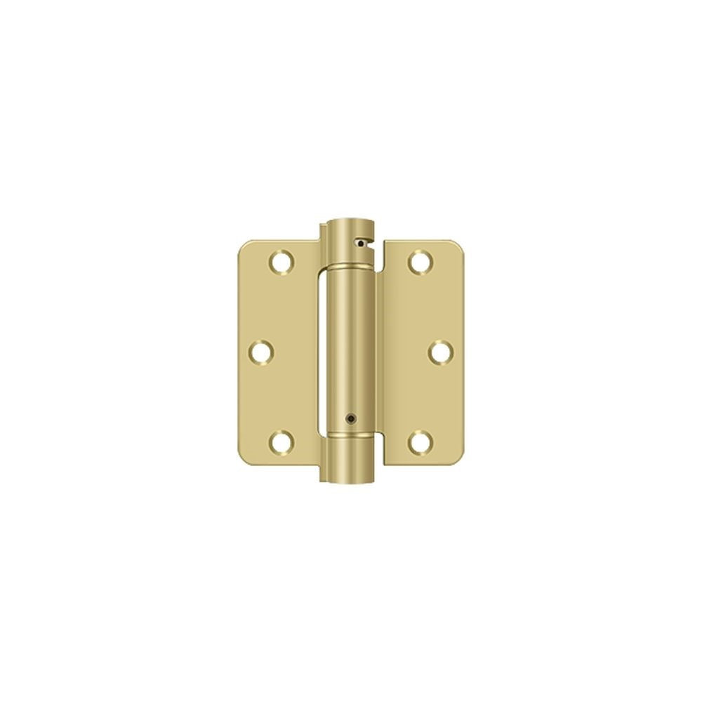 DELTANA Deltana DSH35R43/4 Spring Hinge 3.5x3.5x0.25 in Bright Brass