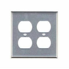 MULBERRY METAL PRODUCTS Mulberry Metal Products 93102 2-Gang Duplex Wallplate (Standard Size 4.5 in x 4.562 in)