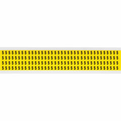 BRADY Brady 3400-5 Number Label 0.25 in x 0.375 in (Card of 144)
