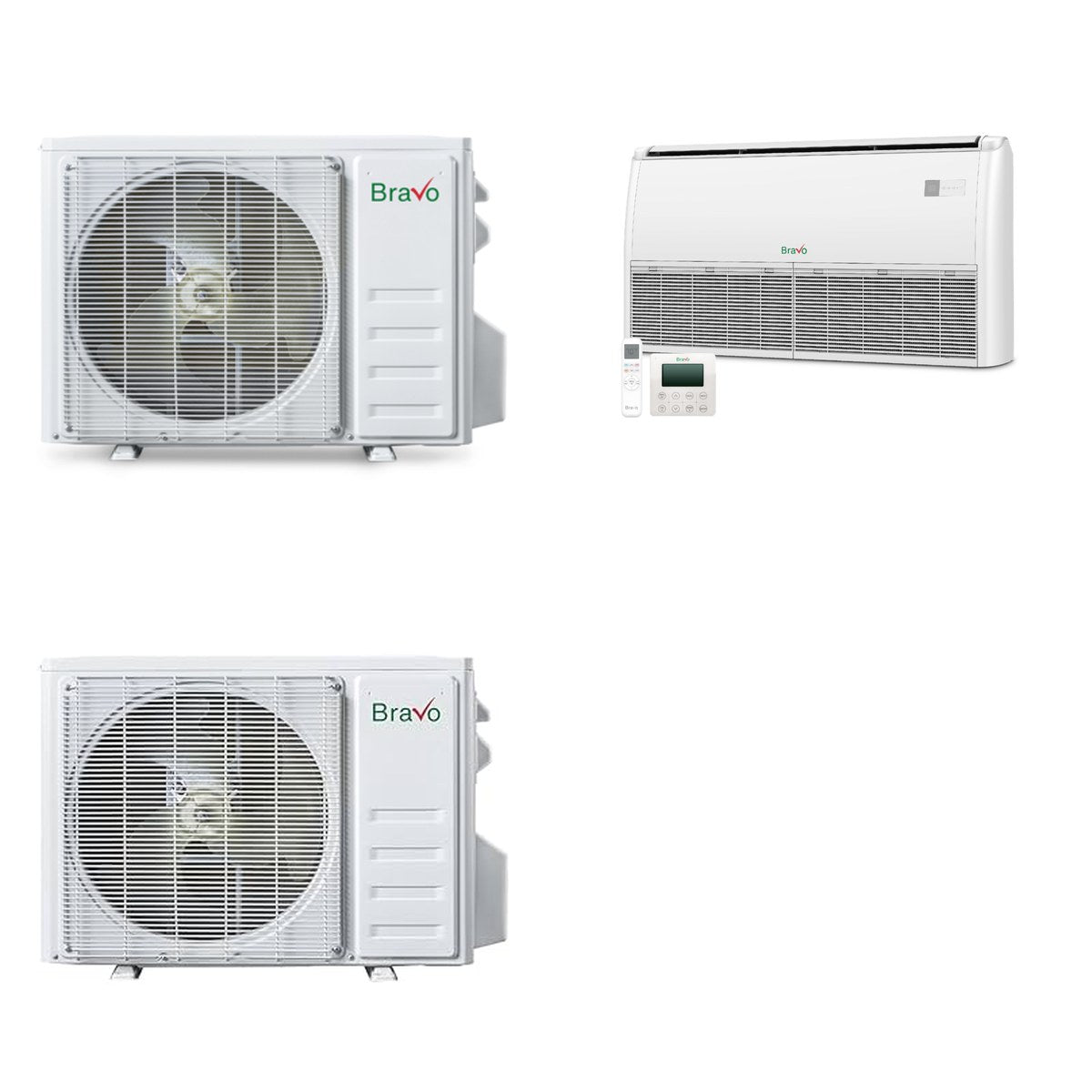 BRAVO ROMA BRAVO ROMA 30000 BTU R-32 23 SEER2 3-Zone Floor/Ceiling Mini Split