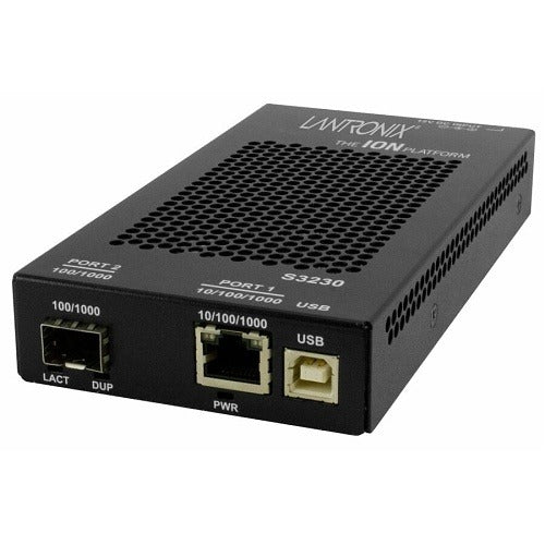 LANTRONIX Transition Networks S3231-1040-LA Dual Sfp Media Converter