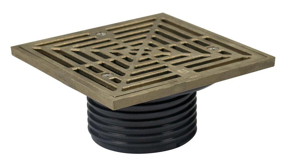 SIOUX CHIEF Sioux Chief 832-3HNQ Finishline Hub Plastic Nickel Bronze Floor Drain