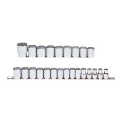 PROTO Proto J54211 24 Pc Metric Socket Set 1/2 in Drive