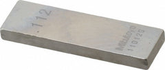 MITUTOYO Mitutoyo 611152-531 Steel Gage Block 0.112 in Grade 0