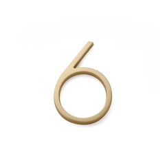 EMTEK Emtek 2836US4 Modern 6 House Number Satin Brass