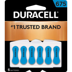 DURACELL Duracell Size 675 Zinc Air Hearing Aid Battery 1.4V 6 Pack