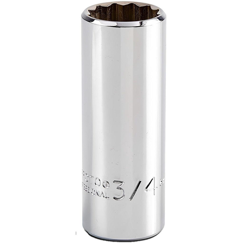 PROTO Proto J5024 Deep Hand Socket 3/4 in 12-point 3/8 Drive