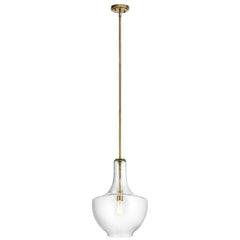 KICHLER Kichler Kich 42046nbr Pendant Light 100W Natural Brass