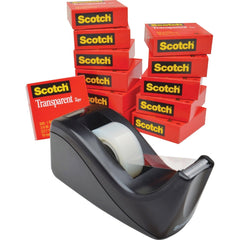 3M 3M MMM600KC60 Transparent Tape and Scotch C60 Dispenser (12/Pack) 600K-C60
