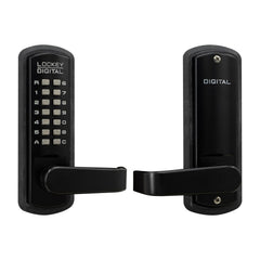 LOCKEY Lockey 3835JBMG Keyless Lever Lock Jet Black Marine Grade