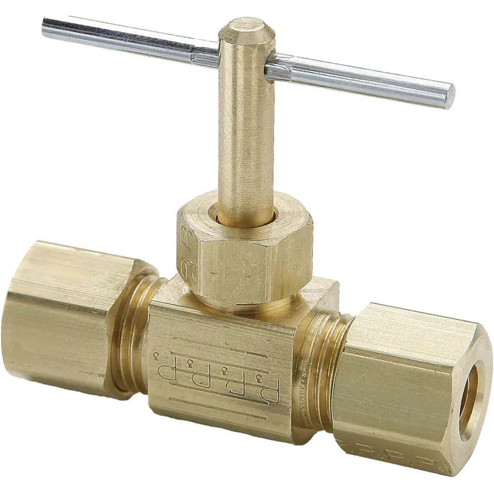 PARKER Parker NV105C-4 Straight Needle Valve 1/4 in Compression