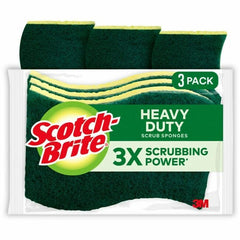 3M 3M MMMHD3 Heavy Duty Scrub Sponge Pack of 3 HD-3