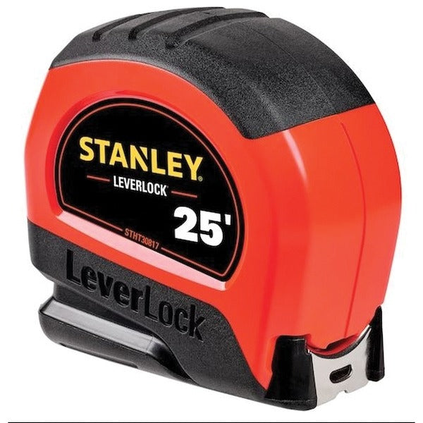 STANLEY Stanley STHT30817S 25ft Hi-Vis Leverlock Tape (25 ft)
