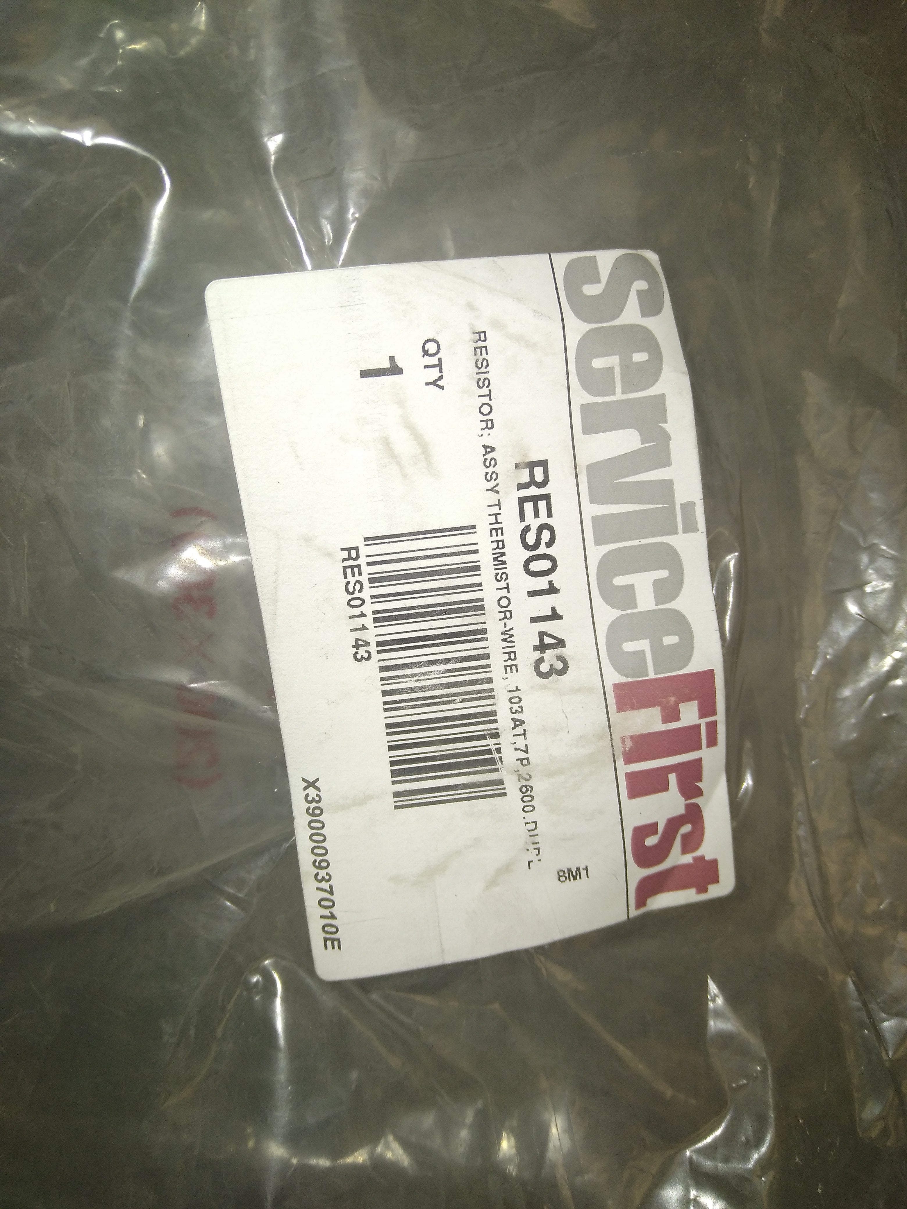 SERVICE FIRST Service First RES01143 Thermistor Wire Assembly