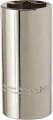 PROTO Proto J5024MH Deep Hand Socket 24mm 6-point 3/8 Drive