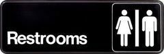 HILLMAN Hillman Fasteners 841758 Unisex Restroom Sign 3x9 in 6pk