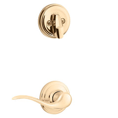 KWIKSET Kwikset 966TNLRH-3.UNIV Tustin Lever Handleset Trim Bright Brass