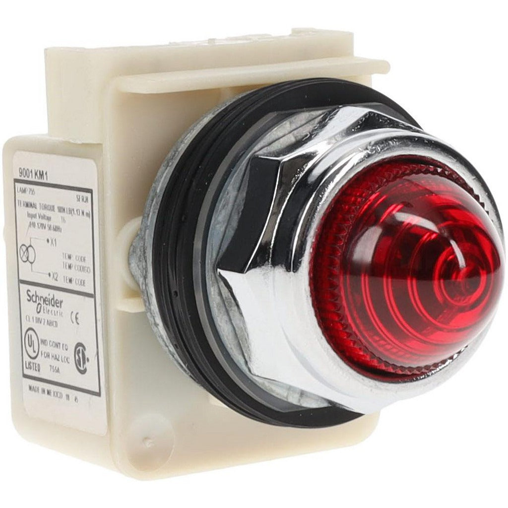 SCHNEIDER ELECTRIC Schneider Electric 9001KP1R9 Pilot Light 120V Red Lens