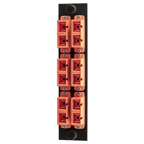 HUBBELL Hubbell Premise Wiring FSPSCDS6OR Fiber Adapter Panel