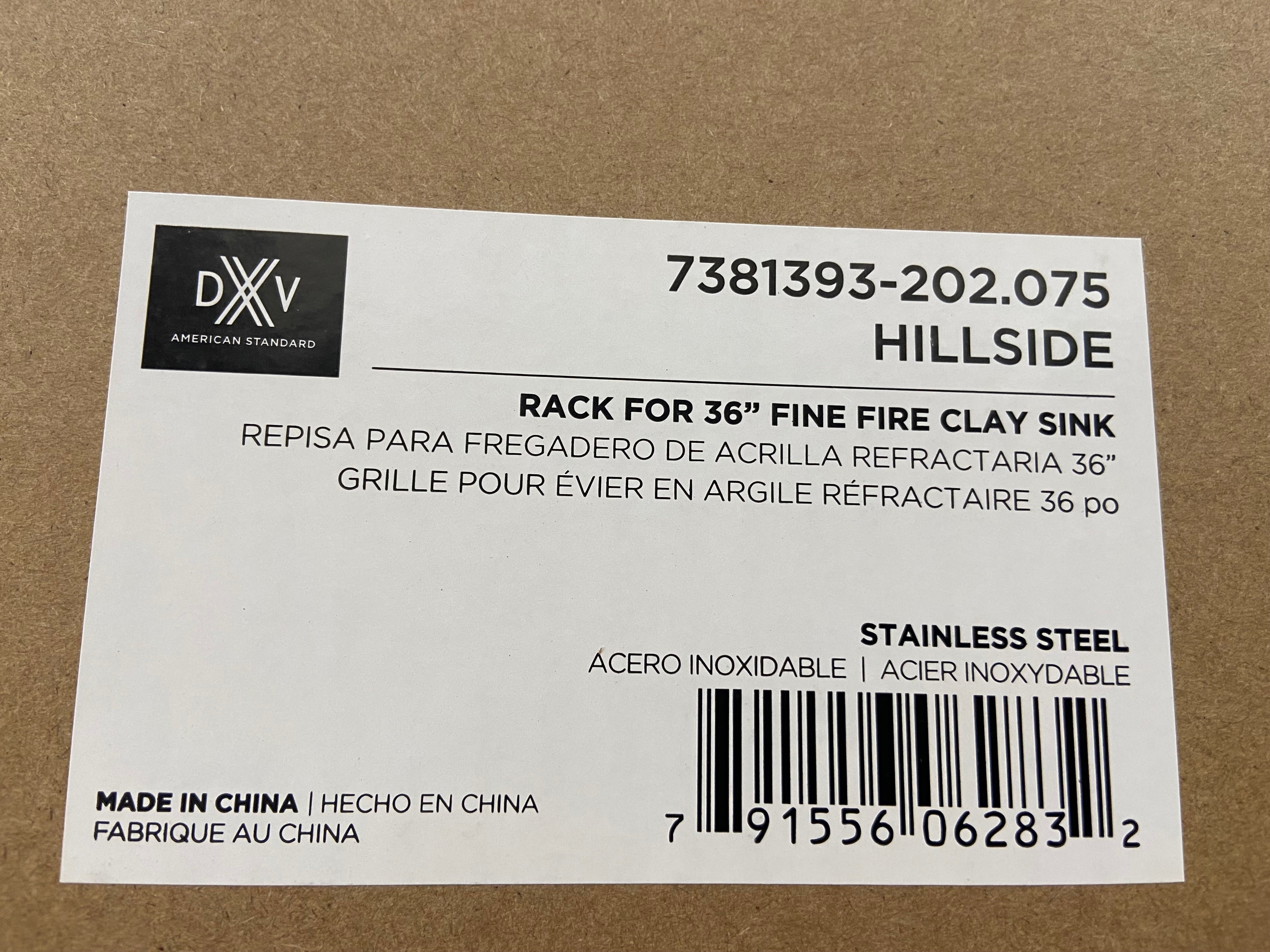 AMERICAN STANDARD American Standard 7381393-202.075 Stainless Steel Rack for 36 Sink