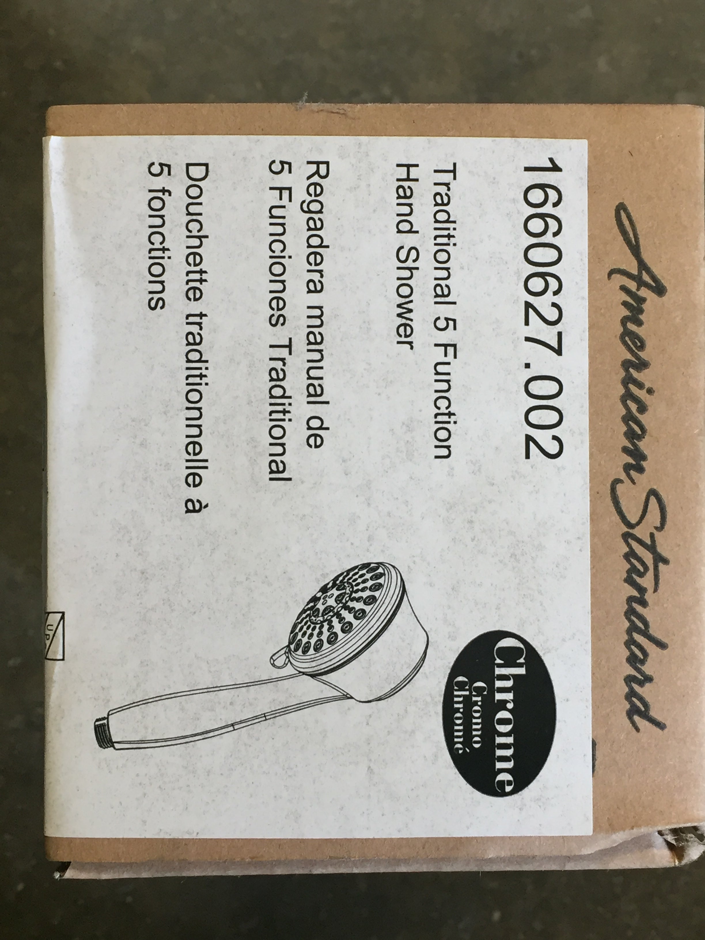 AMERICAN STANDARD American Standard 1660627.002 Traditional 5 Function Hand Shower