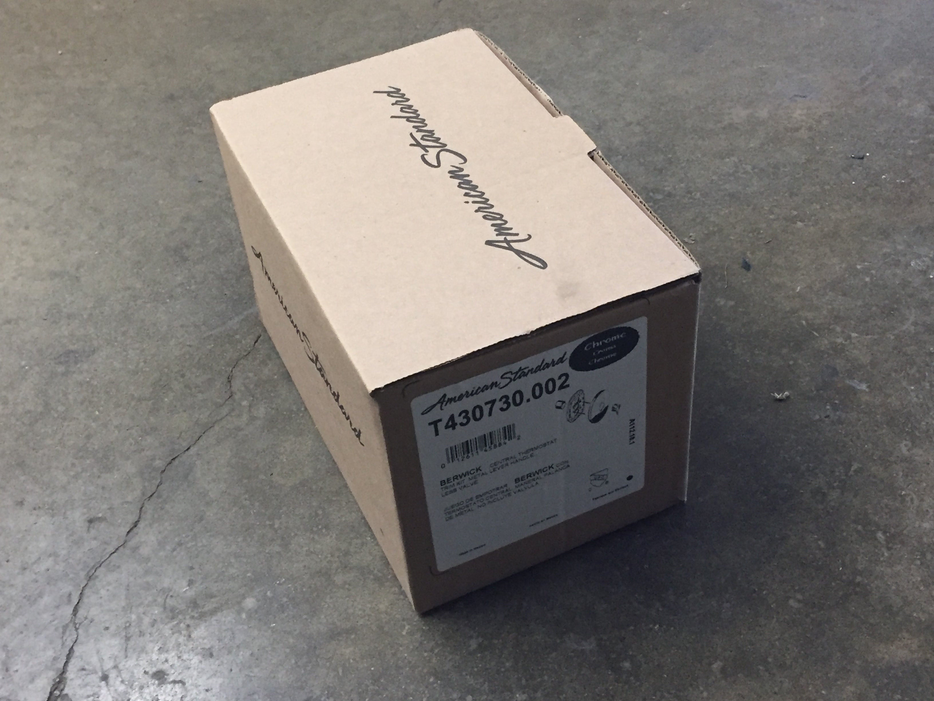 AMERICAN STANDARD American Standard T430730.002 Berwick Central Thermostat Trim Kit Less Valve Chrome